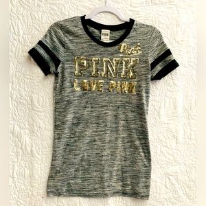 🖤Pink by Victoria Secrets T Shirt Sequin🖤🖤🖤🖤